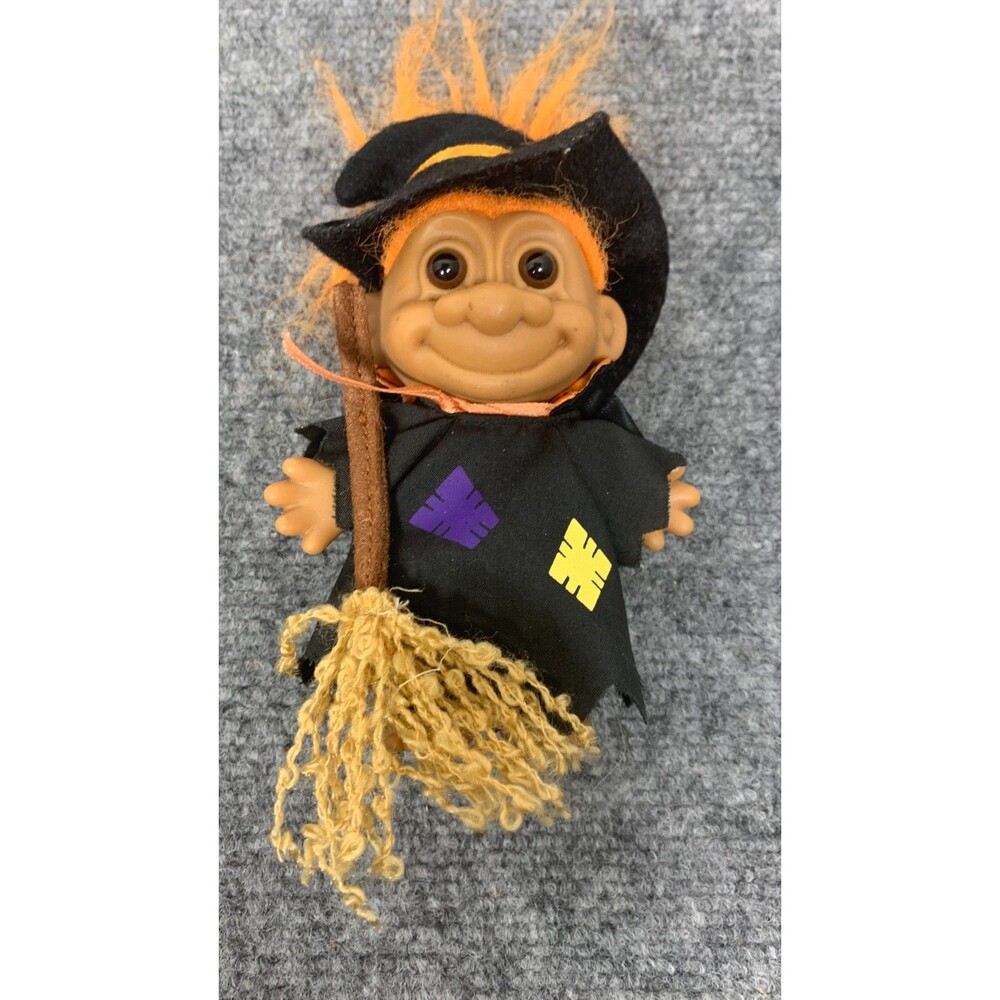 Vintage Treasure russ Trolls Dolls witch and rail road worker - Picture 3 of 4